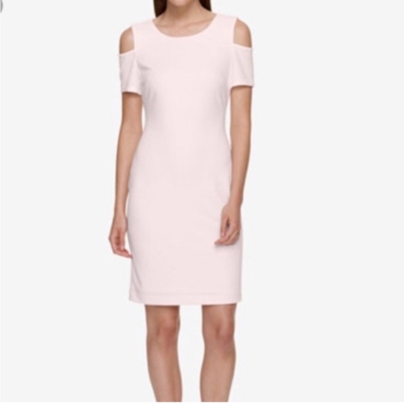 Tommy Hilfiger - size 2, light pink cold shoulder dress - Picture 6 of 6
